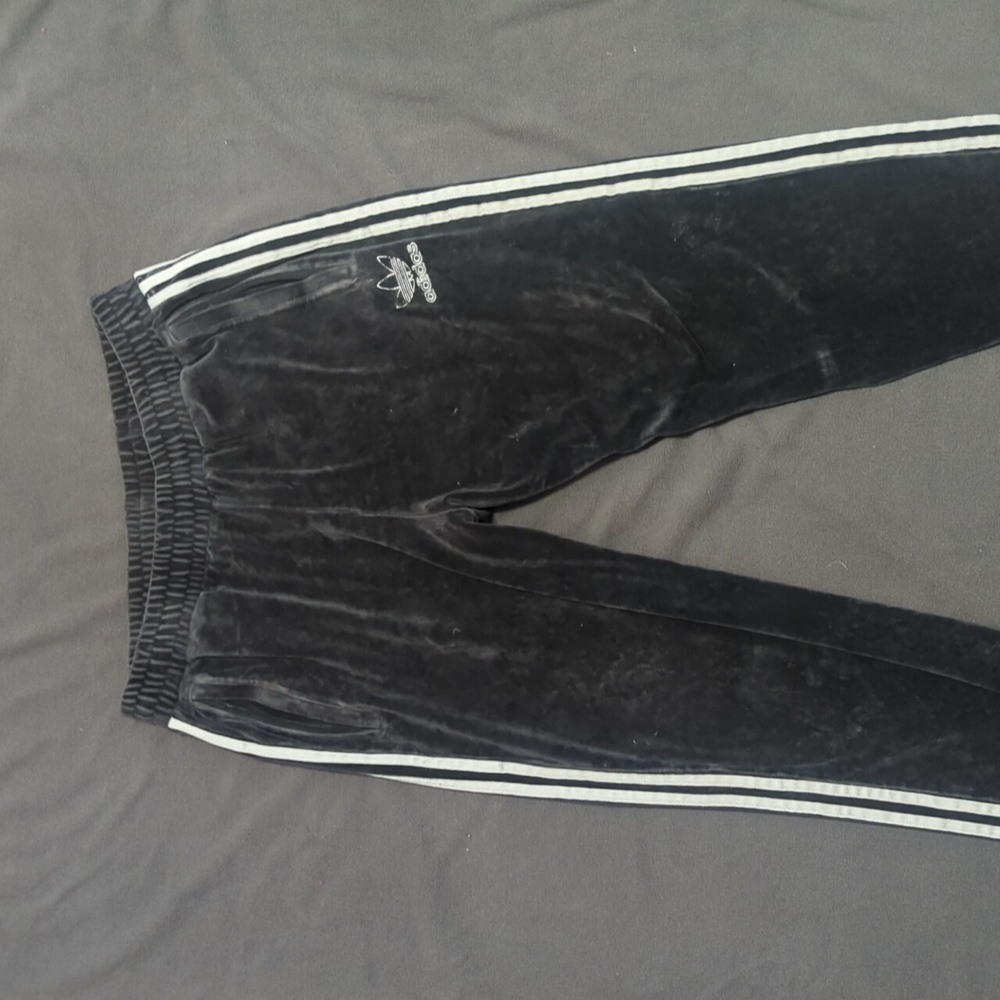 Vintage velvet Adidas joggers